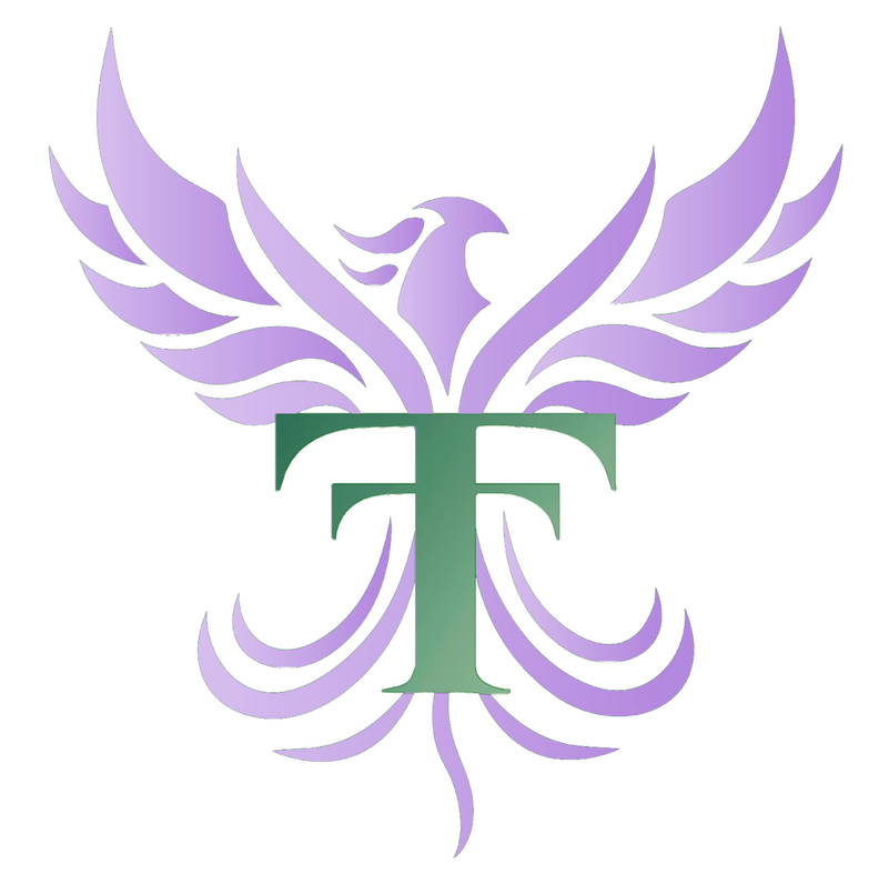 Taylored Transitions Logo Taylored Transitions logo featuring a stylized bird and leaf design in lavender and green